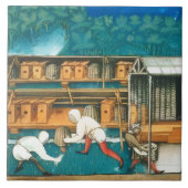 HONEY BEE / BEEKEEPER BEEKEEPING MONOGRAM TEGELTJE (Voorkant)