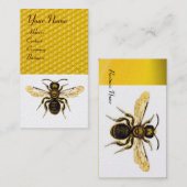 HONEY BEE, BEEKEEPER/bijenteelt Visitekaartje (Voorkant / Achterkant)