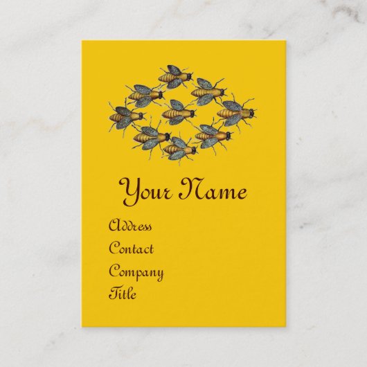 HONEY BEE, BEEKEEPER/bijenteelt Visitekaartje (Voorkant)