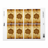 HONEY BEE, BEEKEEPER BROWN WAX SEQUAL Parchment Etiket (Full Sheet)