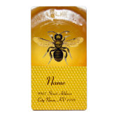 HONEY BEE ,BEEKEEPER ETIKET (Voorkant)