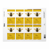 HONEY BEE ,BEEKEEPER ETIKET (Full Sheet)
