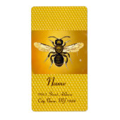 HONEY BEE ,BEEKEEPER ETIKET (Voorkant)