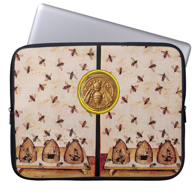 HONEY BEE ,BEEKEEPER LAPTOP SLEEVE (Voorkant)