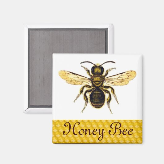HONEY BEE ,BEEKEEPER MAGNEET (Voorkant / Achterkant)