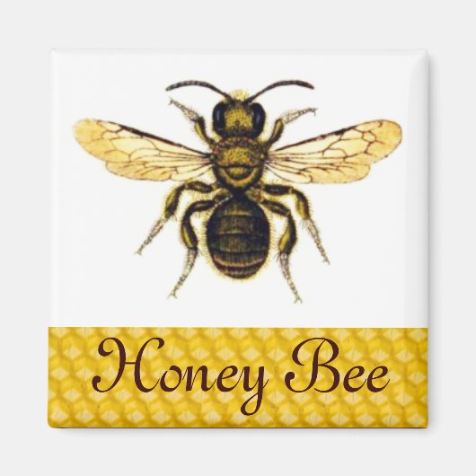 HONEY BEE ,BEEKEEPER MAGNEET (Voorkant)