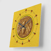 HONEY BEE ,BEEKEEPER VIERKANTE KLOK (Hoek)