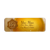 HONEY BEE, BEEKEEPER WAX SEAL ETIKET (Voorkant)