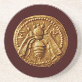 HONEY BEE ,BEEKEEPER ZANDSTEEN ONDERZETTER (Voorkant)