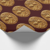 HONEY BEE ,BEEKEEPING -BEEKEEPER BIEDT Brown Cadeaupapier (Hoek)