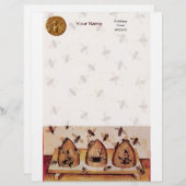 HONEY BEE ,BEEKEEPING CUSTOM BRIEFHOOFD (Voorkant / Achterkant)