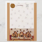 HONEY BEE ,BEEKEEPING GEPERSONALISEERD BRIEFHOOFD (Voorkant / Achterkant)