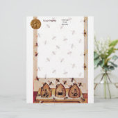 HONEY BEE ,BEEKEEPING PERSOONLIJK BRIEFHOOFD (Staand voorkant)