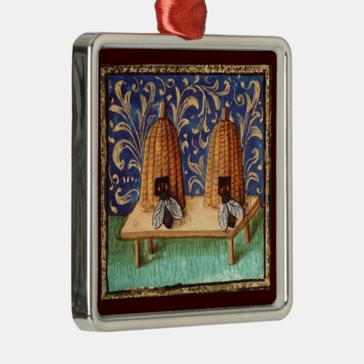 HONEY BEE, BEEKEPER BEEKEEPAPIRIST METALEN ORNAMENT (Rechts)