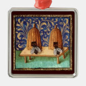 HONEY BEE, BEEKEPER BEEKEEPAPIRIST METALEN ORNAMENT (Voorkant)