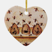 HONEY BEE, BEEKEPER Heart Keramisch Ornament (Voorkant)