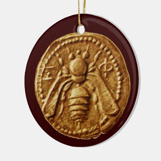 HONEY BEE, BEEKEPER KERAMISCH ORNAMENT (Links)
