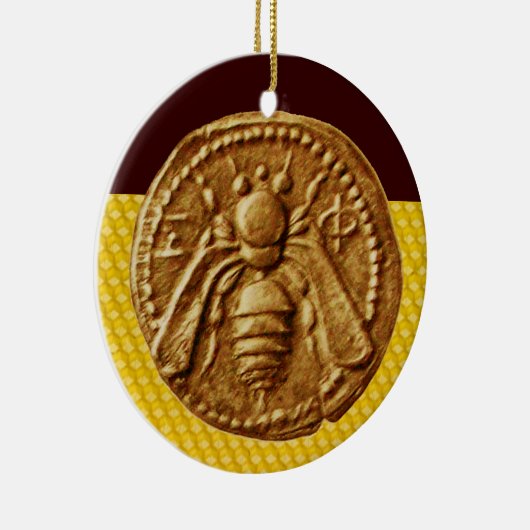 HONEY BEE, BEEKEPER KERAMISCH ORNAMENT (Rechts)