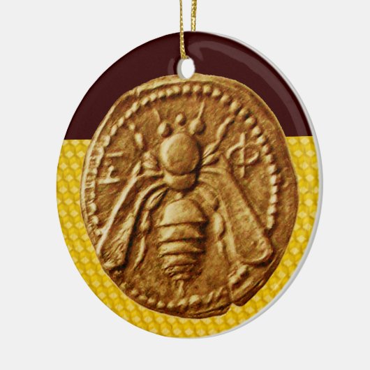 HONEY BEE, BEEKEPER KERAMISCH ORNAMENT (Links)