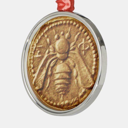 HONEY BEE, BEEKEPER METALEN ORNAMENT (Links)