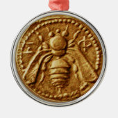 HONEY BEE, BEEKEPER METALEN ORNAMENT (Voorkant)