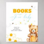 Honey Bee Beer Baby shower Boeken voor Baby Poster (Voorkant)