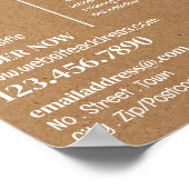 Honey Bee - Beeyard, Honing Boerderij Adverteren Poster (Hoek)