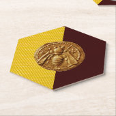 HONEY BEE Bekeeper Kartonnen Onderzetters (Schuin)