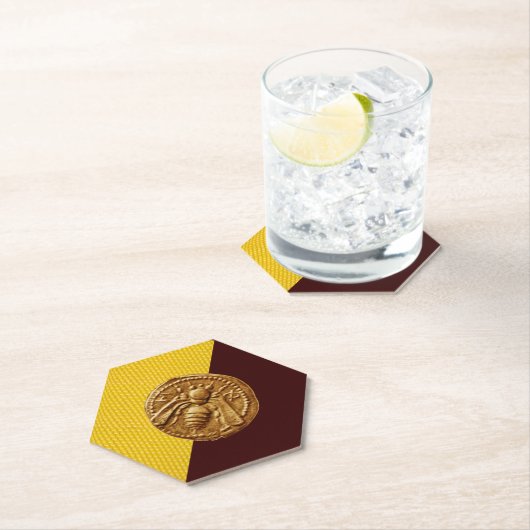 HONEY BEE Bekeeper Kartonnen Onderzetters (Insitu)