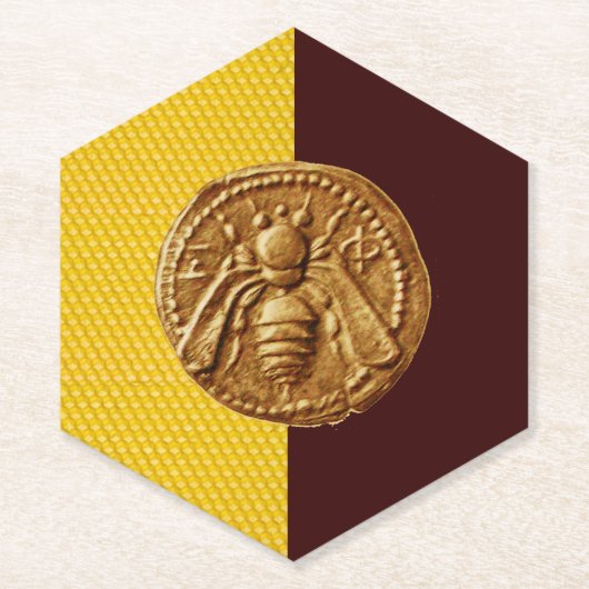 HONEY BEE Bekeeper Kartonnen Onderzetters (Voorkant)