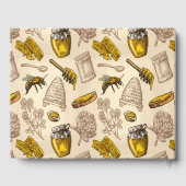 Honey Bee Bijenkorf  Rustiek Country Wedding Gastenboek (Achterkant)