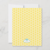 Honey Bee Birthday Invite Kaart (Achterkant)