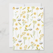 Honey Bee Bloemen Tijd Capsule Nota Bericht Kaart (Achterkant)