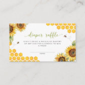 Honey Bee Bloemenluier Raffle Informatiekaartje (Voorkant)