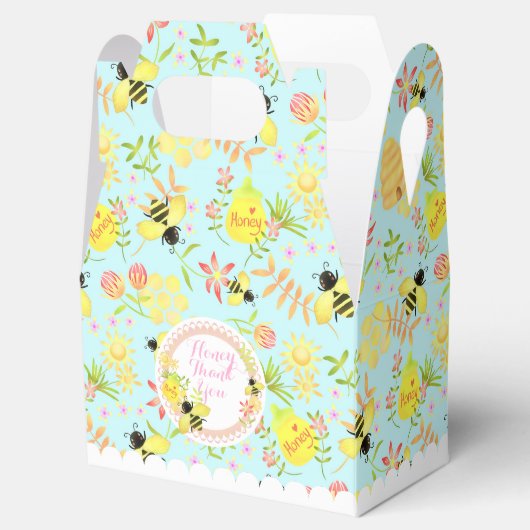 Honey Bee Blue Bedankdoosjes (Geopend)