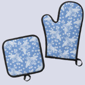 Honey Bee Blue Ovenwant & Pannenlap Set