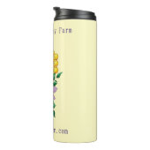 Honey Bee Boerderij gele lavendel Thermosbeker (Geroteerd rechts)