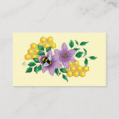 Honey Bee Boerderij gele lavendel Visitekaartje (Achterkant)
