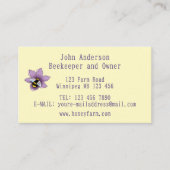 Honey Bee Boerderij gele lavendel Visitekaartje (Voorkant)