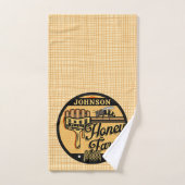 Honey Bee Boerderij Gepersonaliseerde NAAM Sweet B Bad Handdoek (Handdoek)