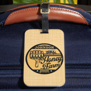 Honey Bee Boerderij Gepersonaliseerde NAAM Sweet B Bagagelabel