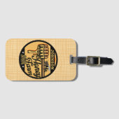 Honey Bee Boerderij Gepersonaliseerde NAAM Sweet B Bagagelabel (Voorkant (horizontaal))