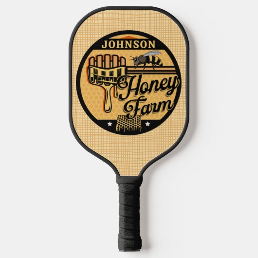 Honey Bee Boerderij Gepersonaliseerde NAAM Sweet B Pickleball Paddle (Voorkant)