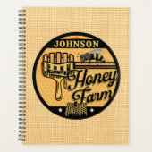Honey Bee Boerderij Gepersonaliseerde NAAM Sweet B Planner (Voorkant)