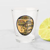 Honey Bee Boerderij Gepersonaliseerde NAAM Sweet B Shot Glas (Voorkant)