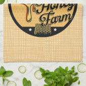 Honey Bee Boerderij Gepersonaliseerde NAAM Sweet B Theedoek (Gevouwen)