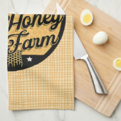 Honey Bee Boerderij Gepersonaliseerde NAAM Sweet B Theedoek (Quarter Fold)