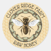 Honey Bee Boerderij Imker Label (Voorkant)