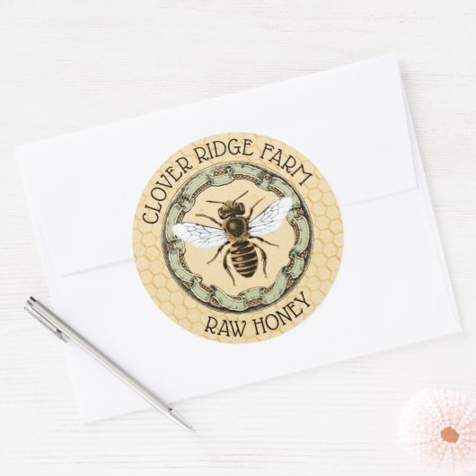 Honey Bee Boerderij Imker Label (Envelop)