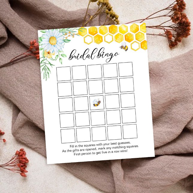 Honey bee bridal bingo game (Creator heeft geüpload)